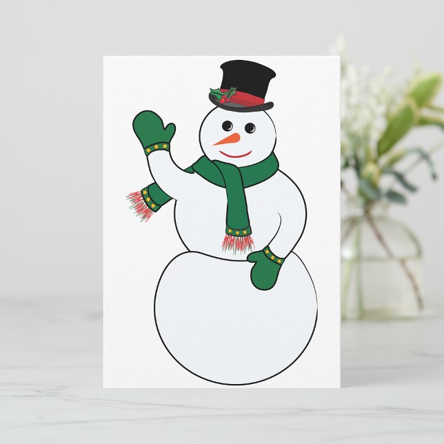 Waving Snowman Einladungen (Von Creator hochgeladen)