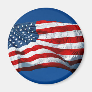 Waving Stars and Strikes Magnet