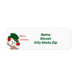 Waving Vintag Snowman