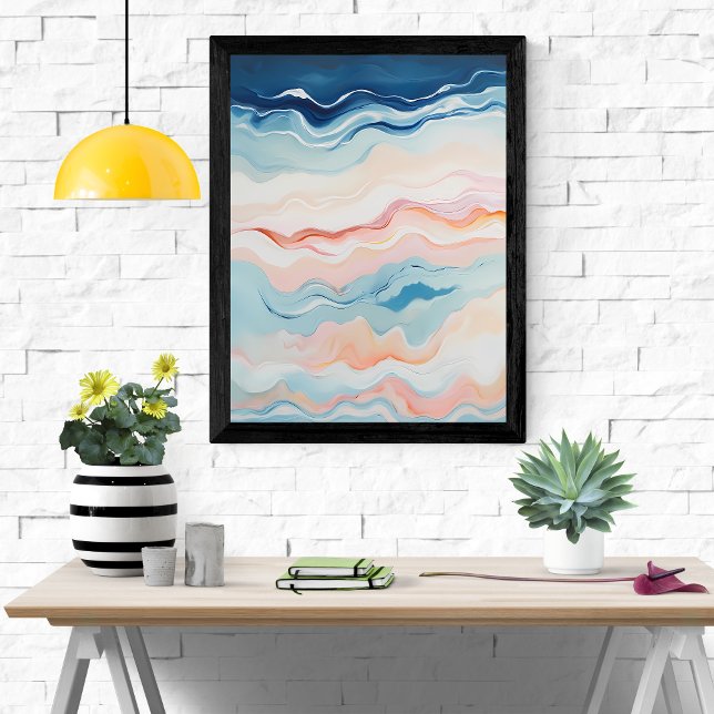 Wavy Abstrakt Seascape Poster (Von Creator hochgeladen)