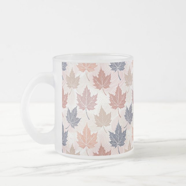 Wavy Autumn Leaves Mattglastasse (Links)