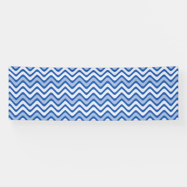 Wavy Blue Pattern Banner (Horizontal)