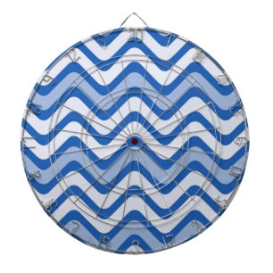 Wavy Blue Pattern Dartscheibe