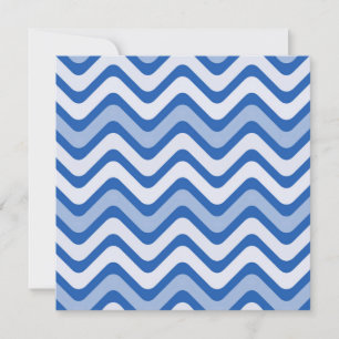 Wavy Blue Pattern Karte