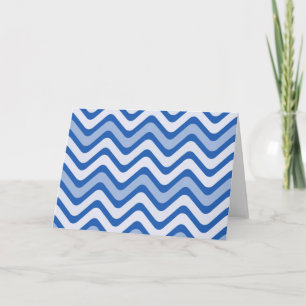 Wavy Blue Pattern Karte