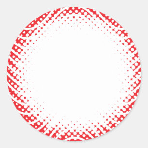 Wavy Border Christmas Blank Custom Runder Aufkleber