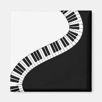 Wavy Curved Piano Keys