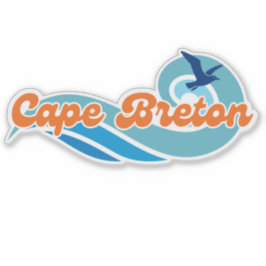 Wavy Days Cape Breton Vinyl Aufkleber
