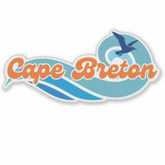 Wavy Days Cape Breton Vinyl Aufkleber