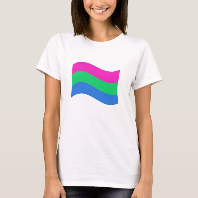 Wavy-Flagge T-Shirt (Vorderseite)