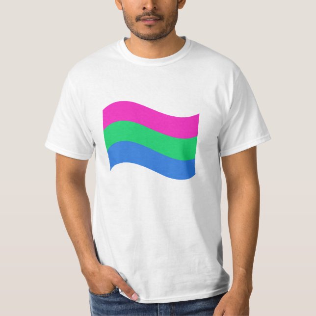 Wavy-Flagge T-Shirt (Vorderseite)
