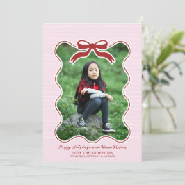 Wavy Frame Bow Pinstriday Weihnachten