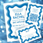 Wavy Frame Modern Chic Custom Bar Bat Mitzvah RSVP Karte<br><div class="desc">Perfekte RSVP CARDS für eine Fledermausmitzvah, Bar mitzvah oder andere jüdische Feiern! Handgefertigte Pinselstrichrahmen für Sie auf der Vorderseite! Vollständig anpassbar! Klicken Sie auf "Personalisieren" oben, um den Text zu bearbeiten. Klicken Sie auf "Bearbeiten mit dem Designwerkzeug", um die Schriftart, Farben und Einstellungen anzupassen und die Rückseite zu löschen, wenn...</div>