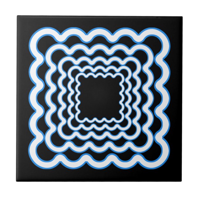 Wavy Frames Fliese (Vorderseite)