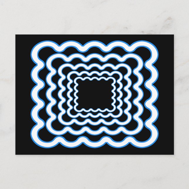 Wavy Frames Postkarte (Vorderseite)