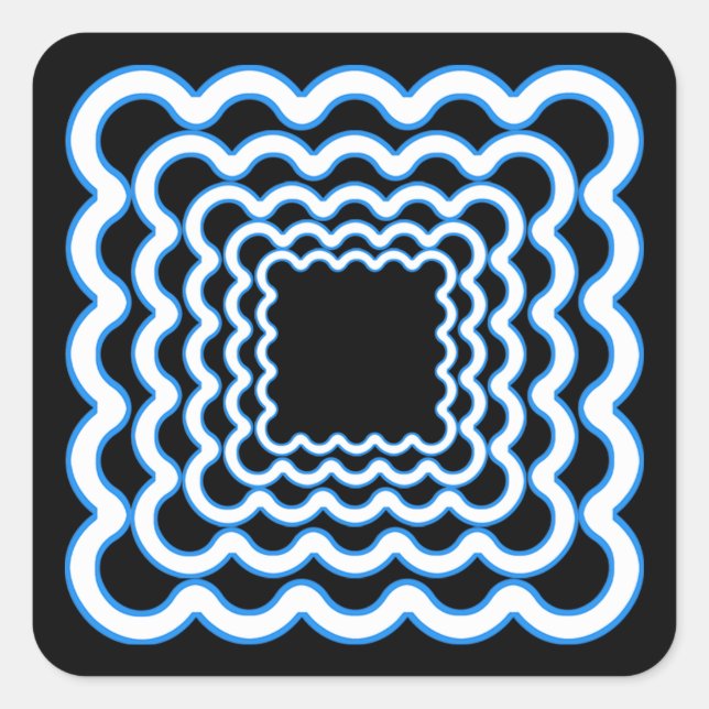 Wavy Frames Sticker (Vorderseite)