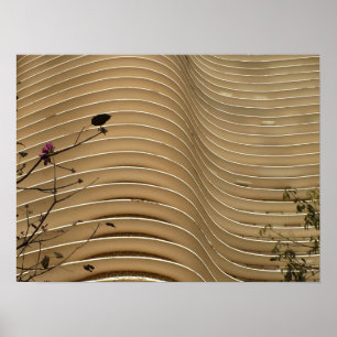 Wavy-Gebäude Poster