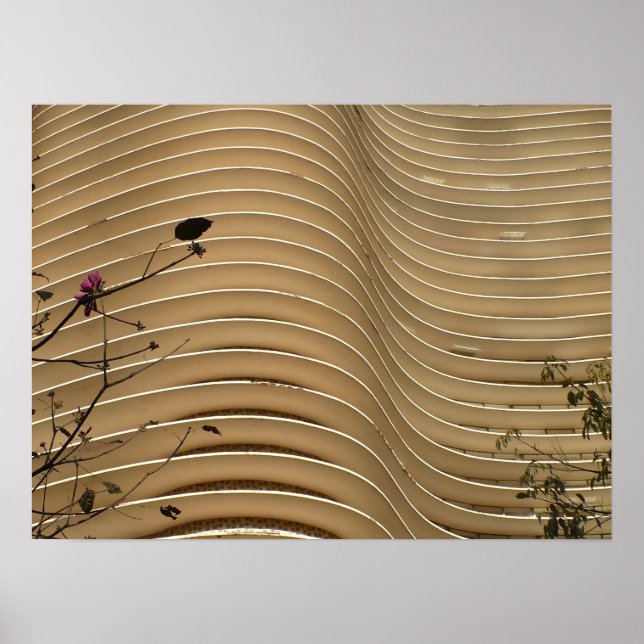 Wavy-Gebäude Poster (Vorne)