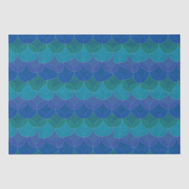 Wavy Geometric Wrapping Paper Seidenpapier (Vorderseite)