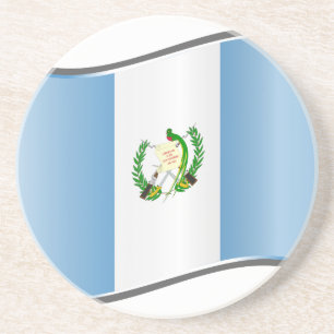 Wavy Guatemala-Flagge Getränkeuntersetzer