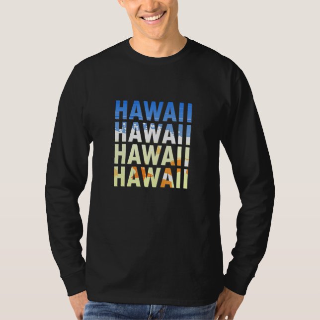Wavy Hawaii Beach T-Shirt (Vorderseite)