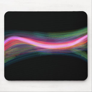 Wavy Hintergrund mit farbigen Linien Mousepad