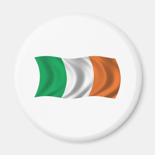 Wavy Ireland Flag Magnet (Vorne)