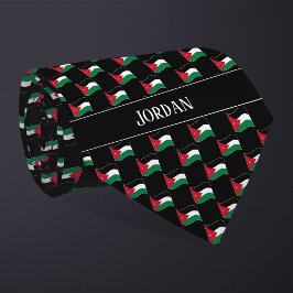 Wavy Jordan Flag Pattern Krawatte