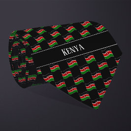 Wavy Kenya Flag Pattern Krawatte
