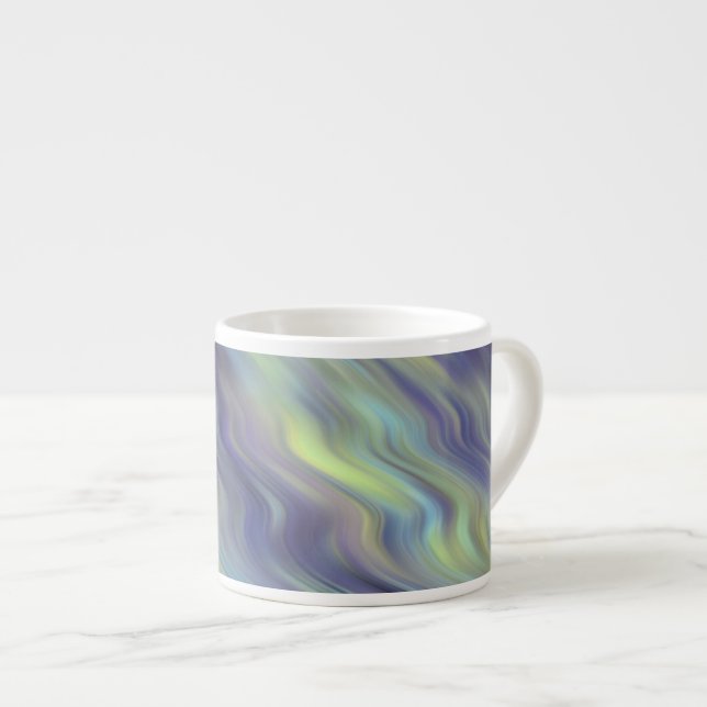 Wavy Lavender Texture Espressotasse (Vorderseite Rechts)