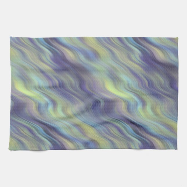 Wavy Lavender Texture Handtuch (Horizontal)