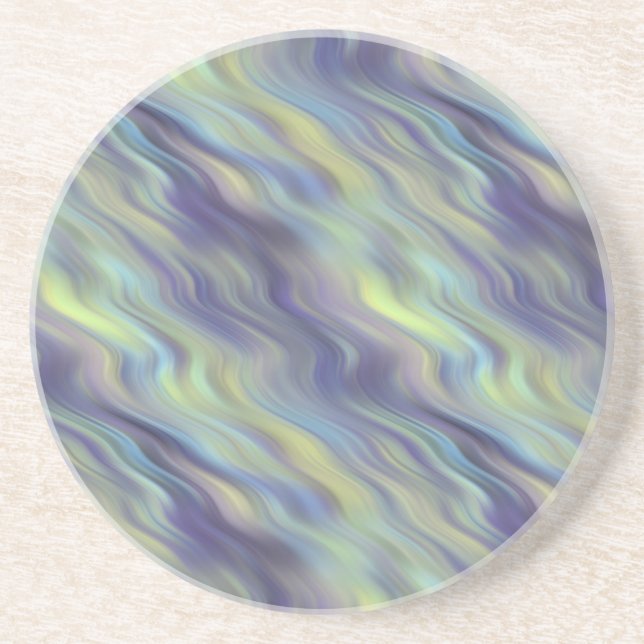 Wavy Lavender Texture Sandstein Untersetzer (Vorne)