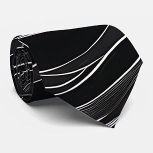 Wavy Lines Abstrakt Neck Krawatte