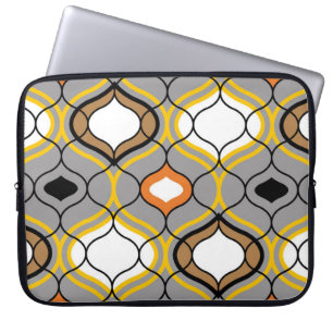 Wavy Linien, nahtlos geometrisches Muster. Laptopschutzhülle
