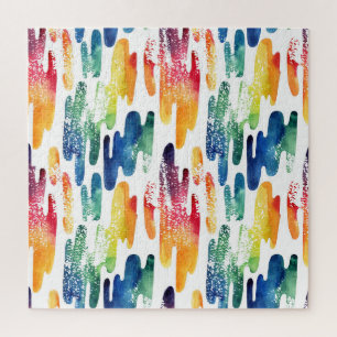 Wavy Liquid: Moderne Abstrakte Wasserfarbe.