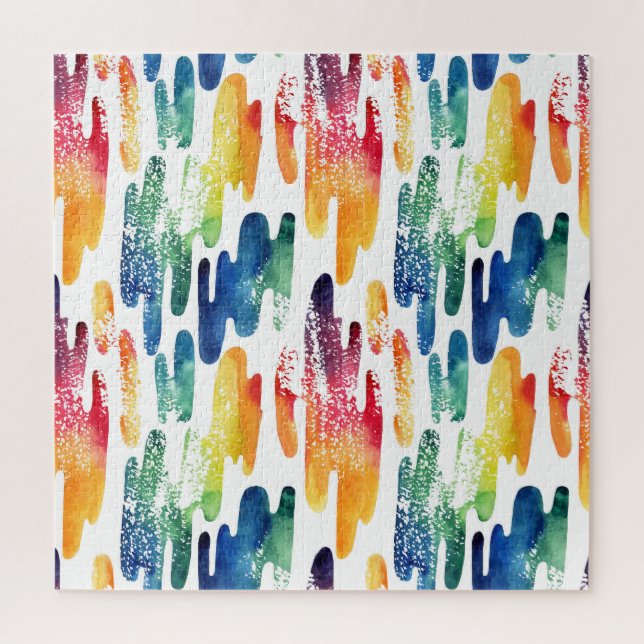 Wavy Liquid: Moderne Abstrakte Wasserfarbe. (Vertikal)