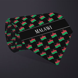 Wavy Malawi Flag Pattern Krawatte