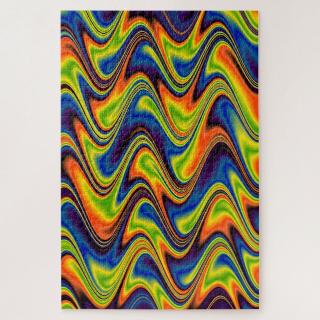 Wavy Multicolor Abstrakt (Vertikal)