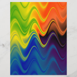 Wavy Multicolor Abstrakt Briefbogen