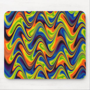 Wavy Multicolor Abstrakt Mousepad