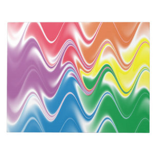 Wavy Multicolor Abstrakt Notizblock