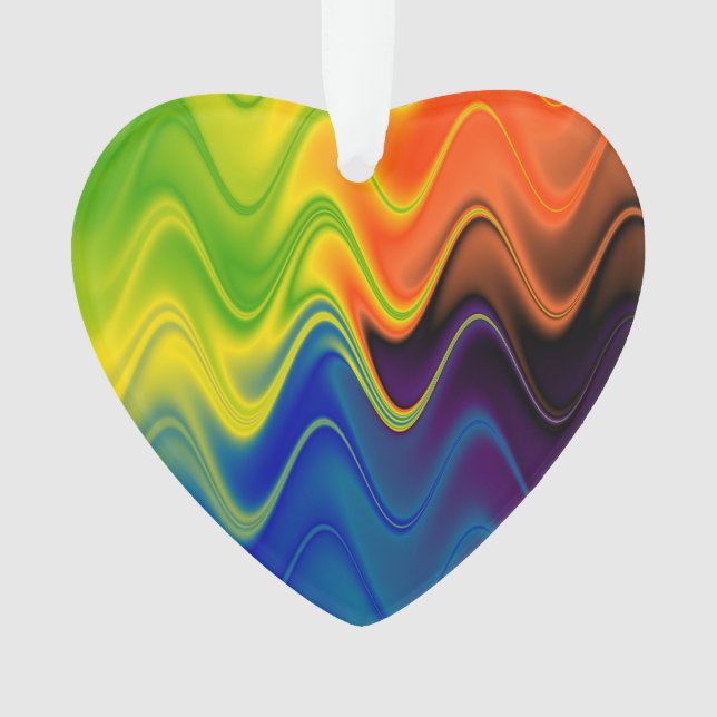 Wavy Multicolor Abstrakt Ornament (Vorderseite)