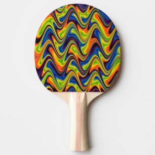 Wavy Multicolor Abstrakt Tischtennis Schläger
