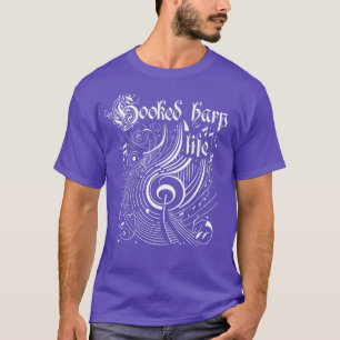 Wavy Music Hooked Harfe Life T-Shirt