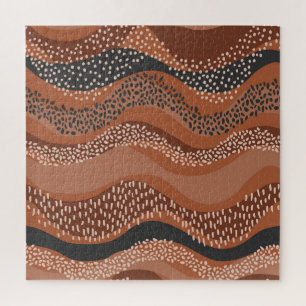 Wavy Natural Geo: Minimalistisch nahtlos.