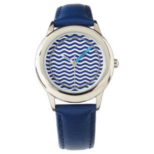 Wavy Navy Strips Armbanduhr