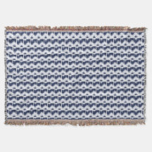 Wavy Ocean Cotton Blanket