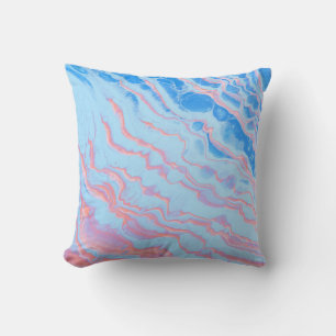 Wavy Oil Marble Throw Kissen