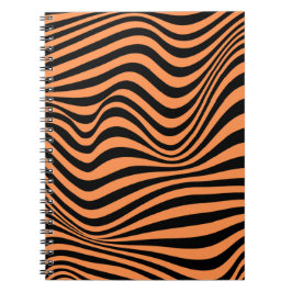 Wavy Optical Illusion Muster Notizblock