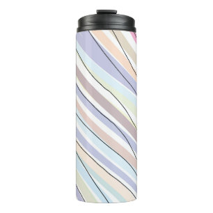 Wavy Pastel Colors Thermosbecher